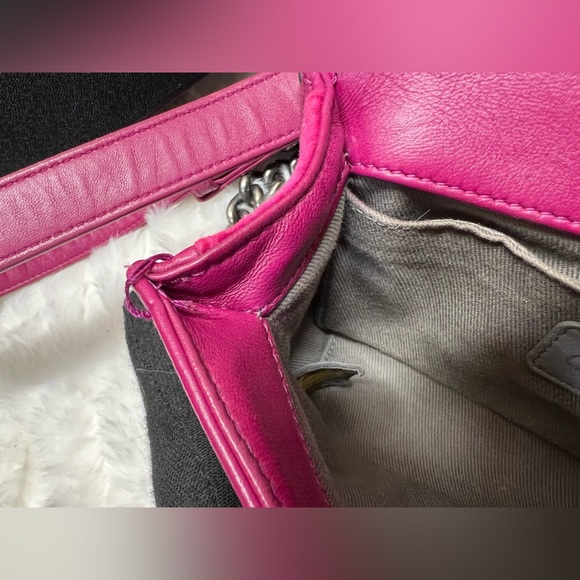 CHANEL Pink Velvet Quilted Small Boy Bag-17334532 - Picture 13 of 15